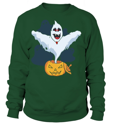 ghost and pumpkin Women's Sweatshirt