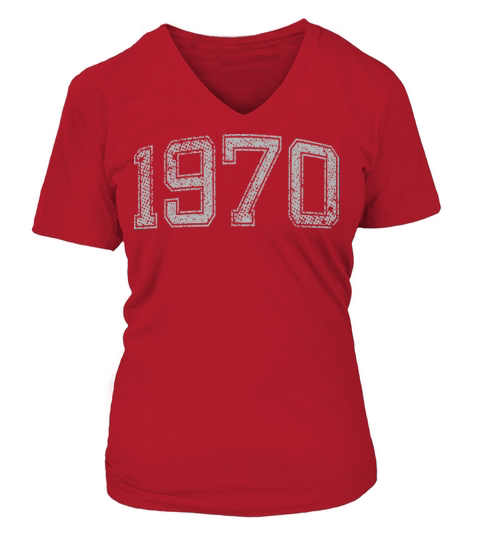 1970 Year Vintage Women's V-Neck T-shirt