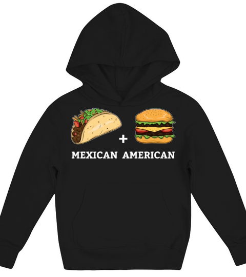 Taxo and Burger Design for Mexican American Kids Hoodie