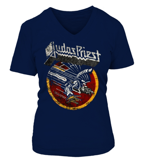 Judas Priest Vintage V-neck T-Shirt Woman