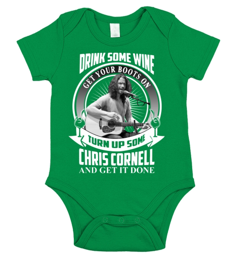 Chris Cornell - Ladies V-Neck Short Sleeve Baby One-Piece