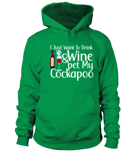 Spaniel Poodle Wine And Cockapoo Men's Hoodie