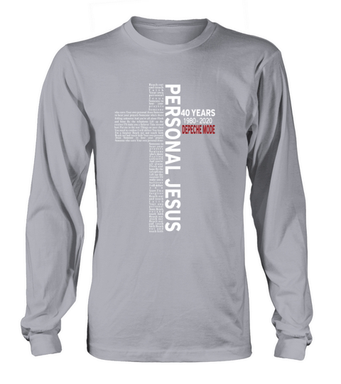 40 Years Of Depeche Mode Personal Jesus T-Shirt Long sleeved Unisex