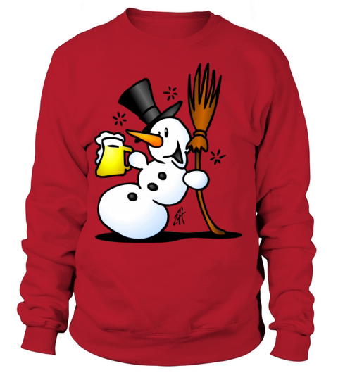 Snowman drinking Women's Sweatshirt