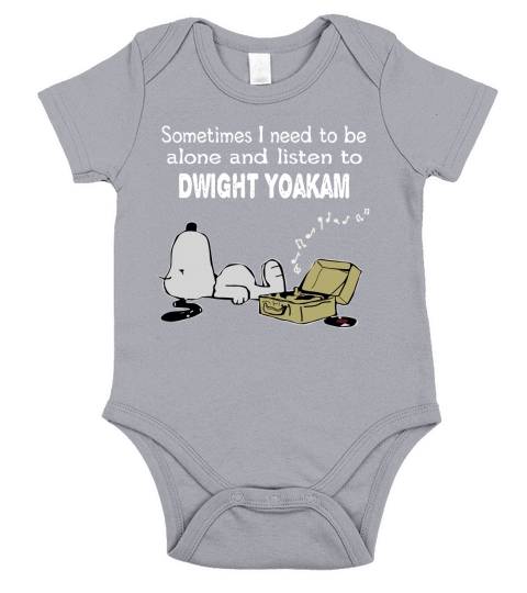 Sometimes I need to be alone and listen to Dwight Yoakam Short Sleeve Baby One-Piece