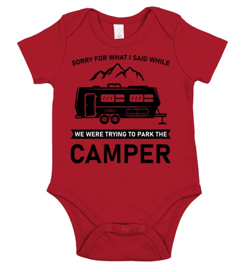 Camping Camper Vacation Gift Short Sleeve Baby One-Piece