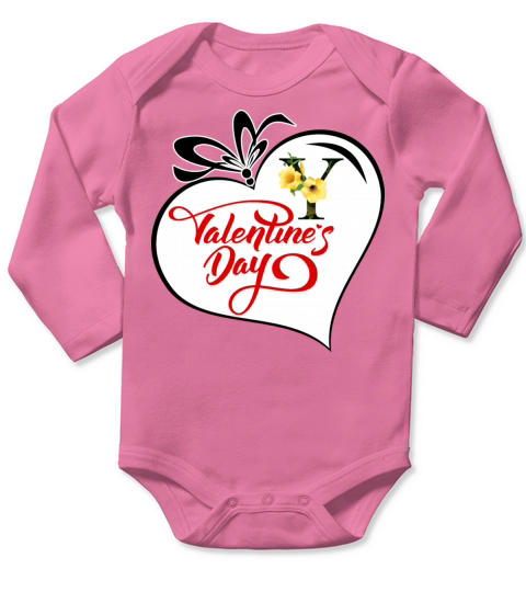 Valentines day for girlfriend and boyfriend Long Sleeve Baby One-Piece