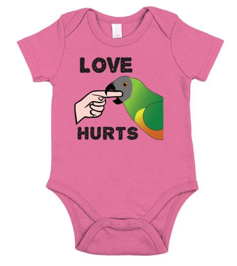 Love Hurts - Senegal Parrot T-Shirt Short Sleeve Baby One-Piece