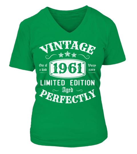 Vintage 1961 Limited Edition Aged Perfectly V-neck T-Shirt Woman