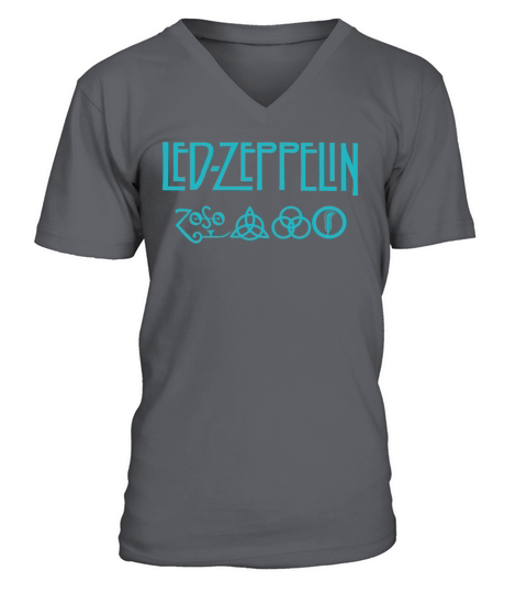 LED ZEPPELIN  CLASSIC ROCK BAND LEGEND V-Neck T-shirt