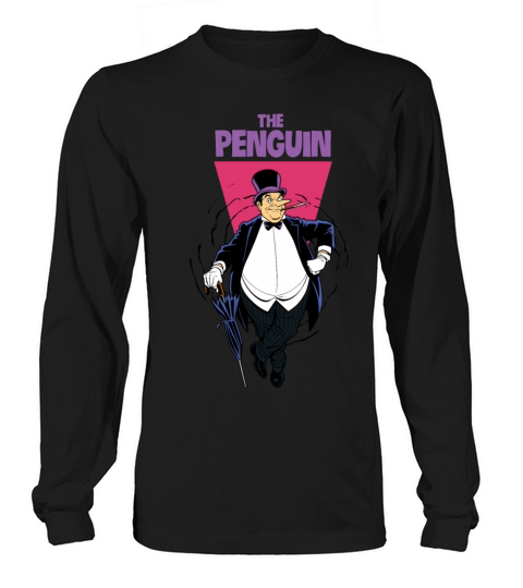 DC Comics Batman Villain The Penguin Vintage Men's Long Sleeve