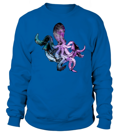 Octopus neon halftone Women's Sweatshirt