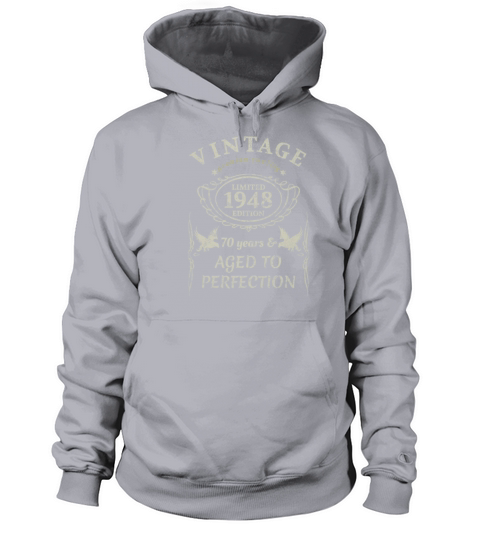 Vintage 70th Birthday Gift Tshirt 1948 Aged To Women's Hoodie