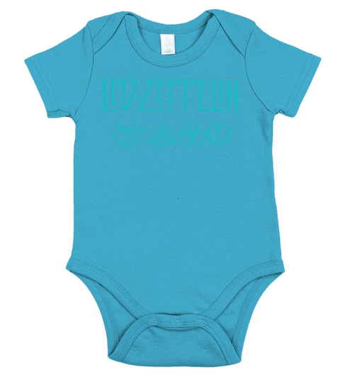 LED ZEPPELIN  CLASSIC ROCK BAND LEGEND Short Sleeve Baby One-Piece