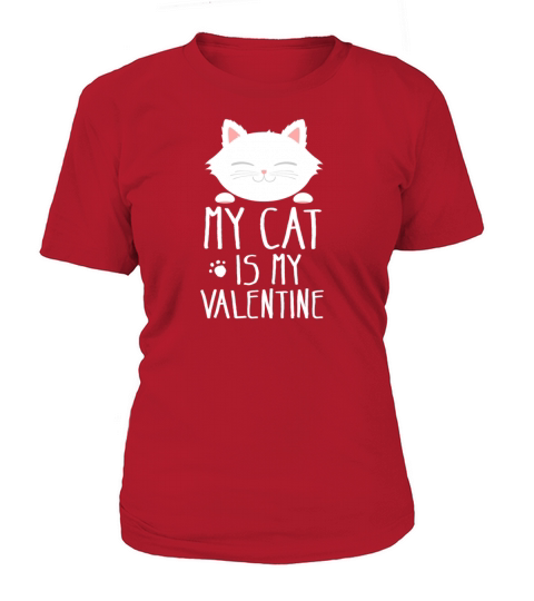 Cute Cat Valentines Day Kitten Kitty Love Gift Women's T-Shirt