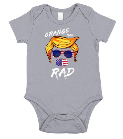 Orange Man Rad Parody of Bad Short Sleeve Baby One-Piece
