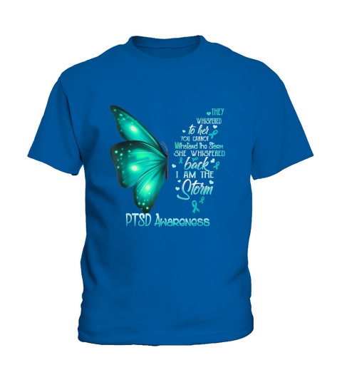 I am the storm PTSD Awareness Butterfly Kids T-Shirt