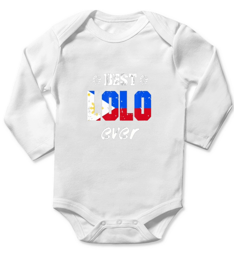 Best Lolo Ever Filipino Grandfather TShirt Long Sleeve Baby One-Piece