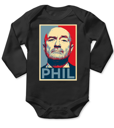 Phil Collins Hope Long Sleeve Baby One-Piece
