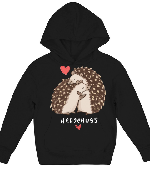 Hedgehug Hedgehog Lover Gift Kids Hoodie