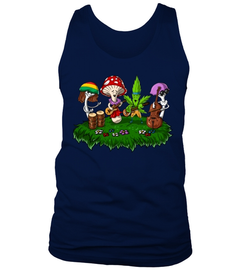 Magic Mushrooms Hippie Festival Men's Tank Top