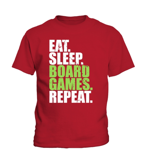 Eat Sleep Board Games Repeat T-Shirt Kids T-Shirt