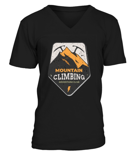 Climbing Mountain Outdor Hobby Sport Men's V-Neck T-shirt