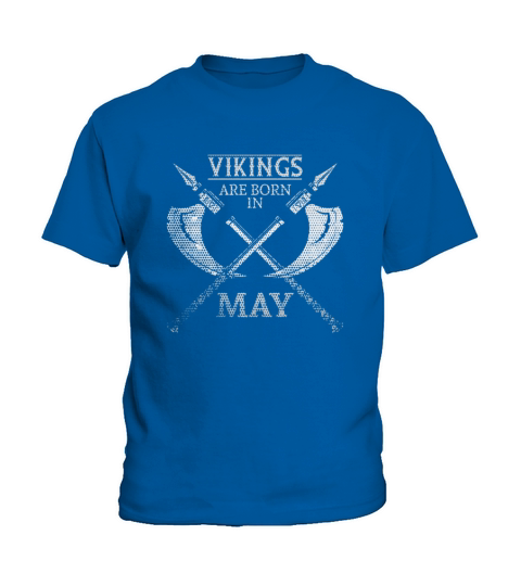Vikings Are Born in May Kids T-Shirt