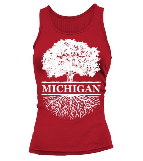 Michigan Vintage Roots Outdoors SouvenirGift Tee Women's Tank Top