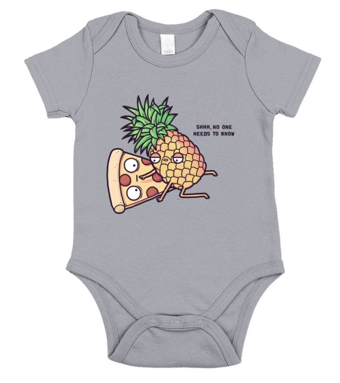 Pineapple belongs on pizza Short Sleeve Baby One-Piece