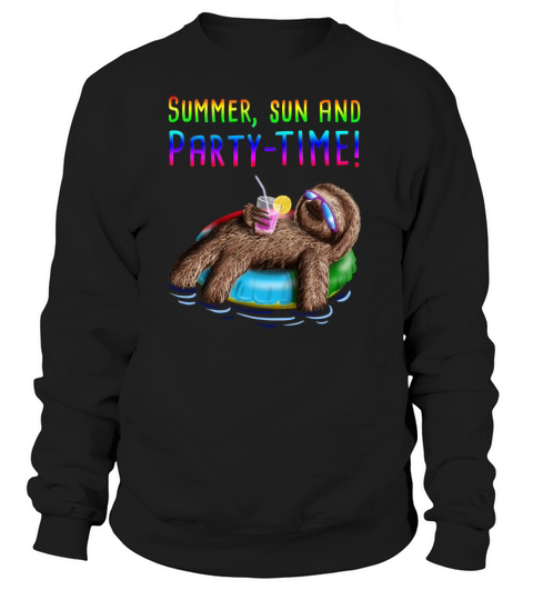 Sloth summer sun and Party-time Women's Sweatshirt