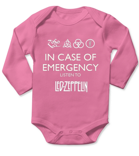LISTEN TO LED ZEPPELIN Long Sleeve Baby One-Piece