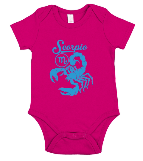 Scorpio-Blue Scorpio awesome t-shirt Short Sleeve Baby One-Piece