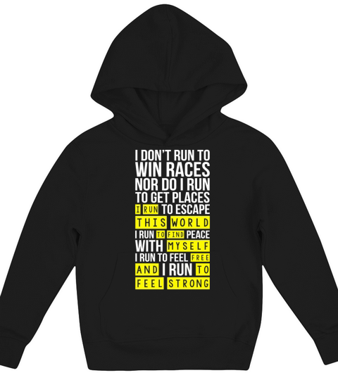 I run this world to find myself free Kids Hoodie