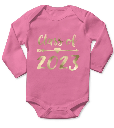 Class Of 2023 Grow With Me First Day Of School Long Sleeve Baby One-Piece