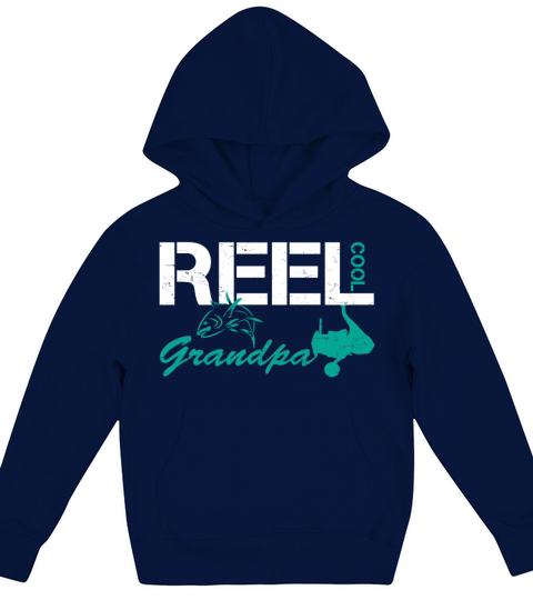 Cool Fishing Grandpa Kids Hoodie
