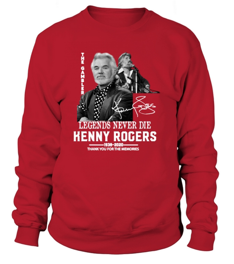 Legends Never Die Kenny Rogers 1938 2020 Signature Sweatshirt Unisex