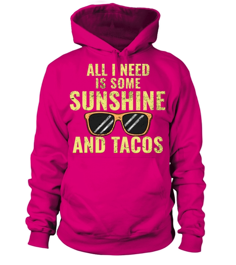 sunshine and tacos vintage Women's Hoodie