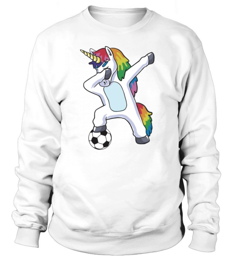 Dabbing Unicorn Soccer Women's Sweatshirt