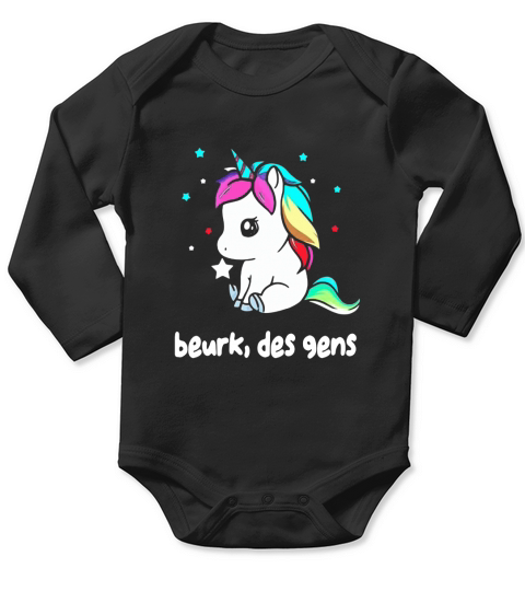Unicorn beurk des gens shirt Long Sleeve Baby One-Piece