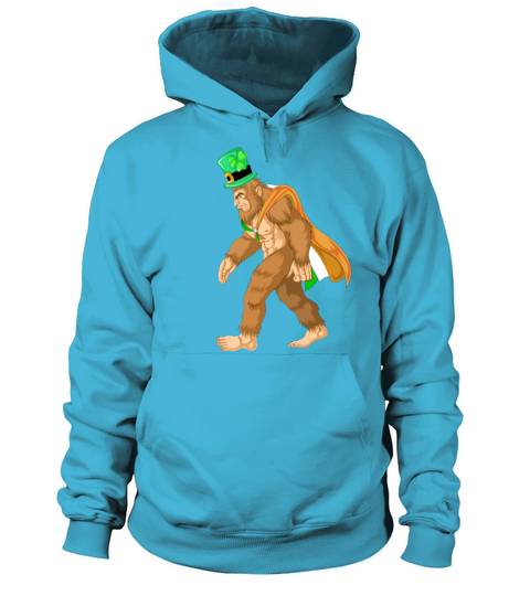 bigfoot st patricks day Women's Hoodie