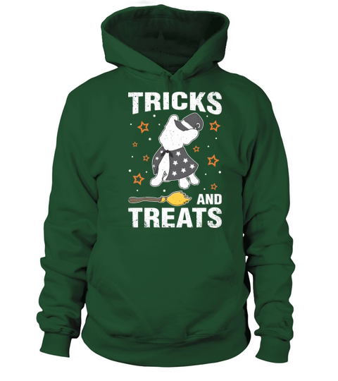 Treats Tricks French Bulldog Halloween Costume Wit Women's Hoodie
