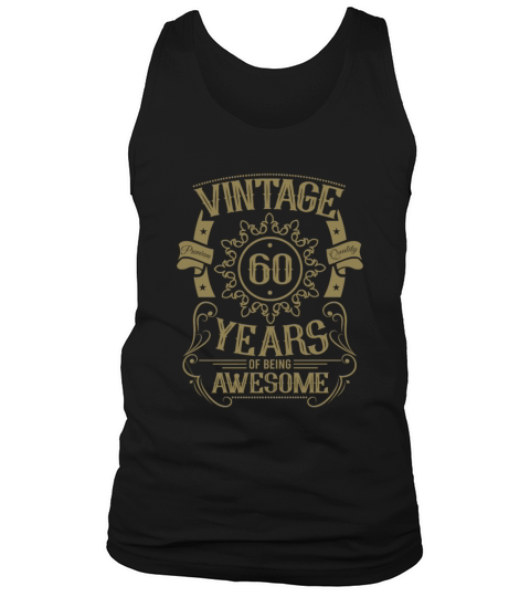 60th birthday gift ideas vintage husband wife Tank Top Unisex