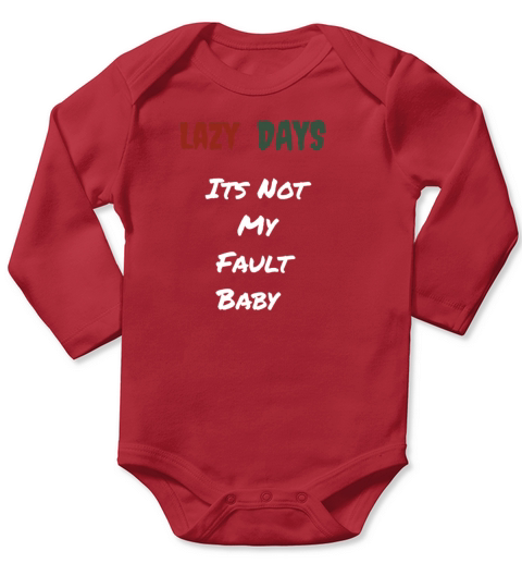 Lazy days Long Sleeve Baby One-Piece