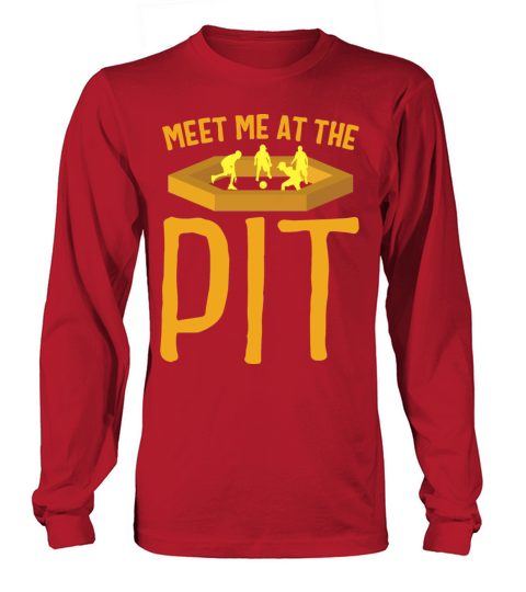 Gaga Ball Pit Shirt Meet Me At The Pit Dodgeball Women's Long Sleeve