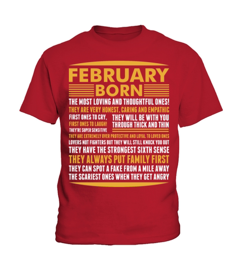February Born Tshirt Kids T-Shirt