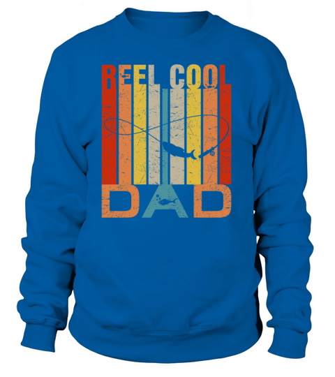 Vintage Reel Cool DAD Fishing Shirt Fish Fathers Women's Sweatshirt