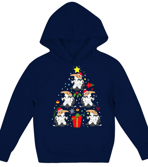 Anteater Christmas Tree Kids Hoodie
