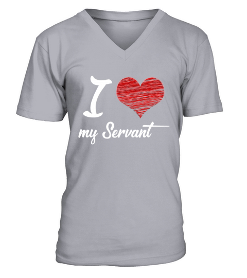 I love my Servant Master Sub Submissive Slave Men's V-Neck T-shirt