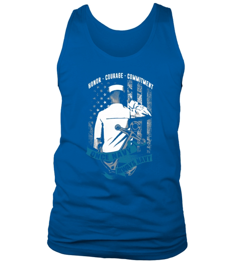 Veterans Day - Honor. Courage - Commitment - Navy - Sailor - Soldier - Military Tank Top Unisex